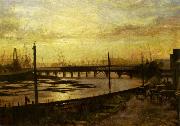 Frederick Mccubbin Falls Bridge, Melbourne Sweden oil painting artist
